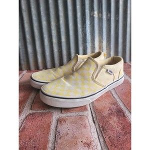 Vans Yellow Checkered US Missy Size 5